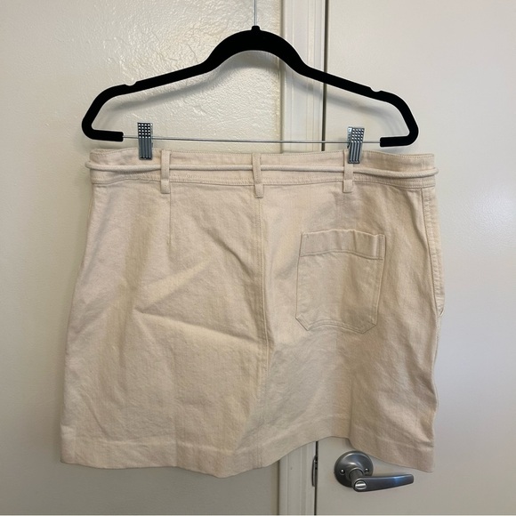 Madewell Capital A-Line Mini Skirt Size 14 Cloud Lining - Picture 8 of 8